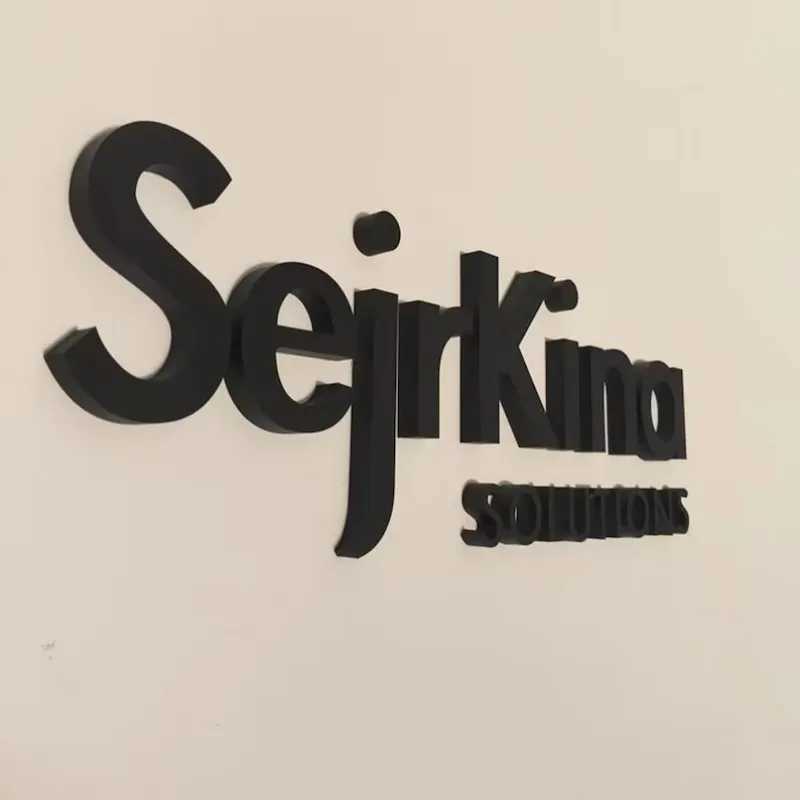 3D Custom Metal Sign Illuminated Stainless Steel LED Backlit Raised Letters for Reception Business Outdoor Office Signage XJ250626