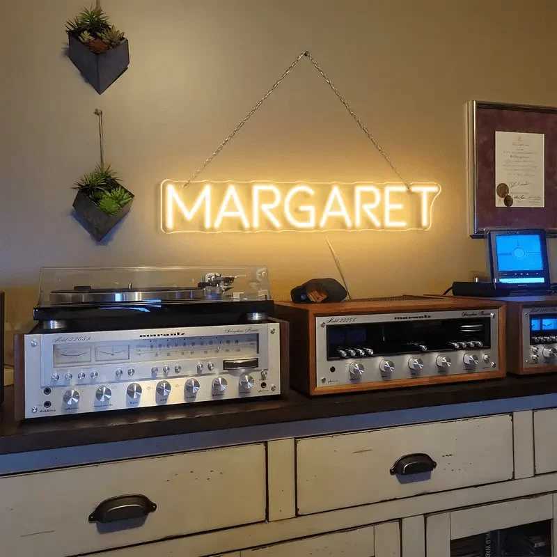 Name Neon Sign LED Dimmable Custom Neon Sign Wedding Birthday Customized Gifts Boy Girl Bedroom Wall Decor Hanging Neon XJ250626