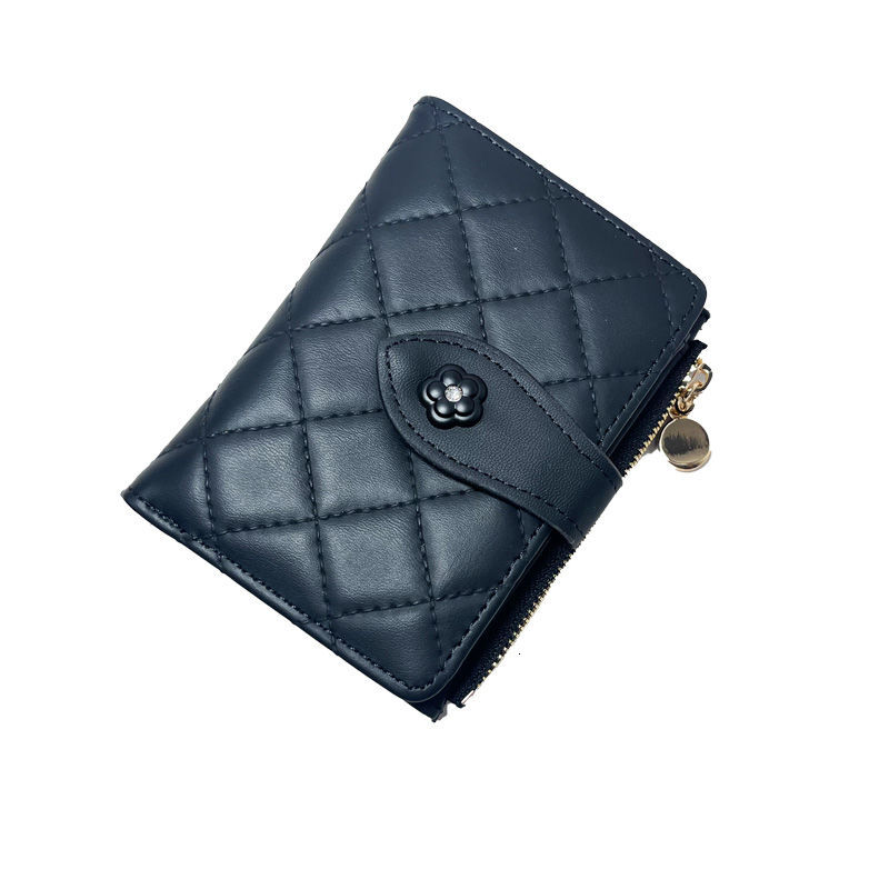 Free Shipping Designer Purses For Women Unisex Uxury Wallet Modern Faux Leather Leather High Capacity Mini Snap Multiple Card Slots Blue White Cash Co