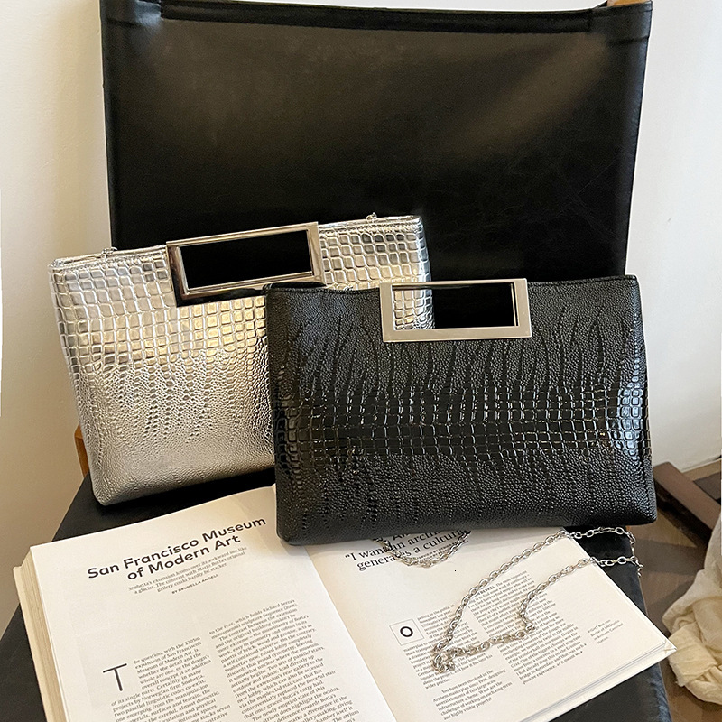 European trend and American women s fashion trend handbag new crocodile pattern diagonal chain evening bag shoulder bag designer bag women s crossbody