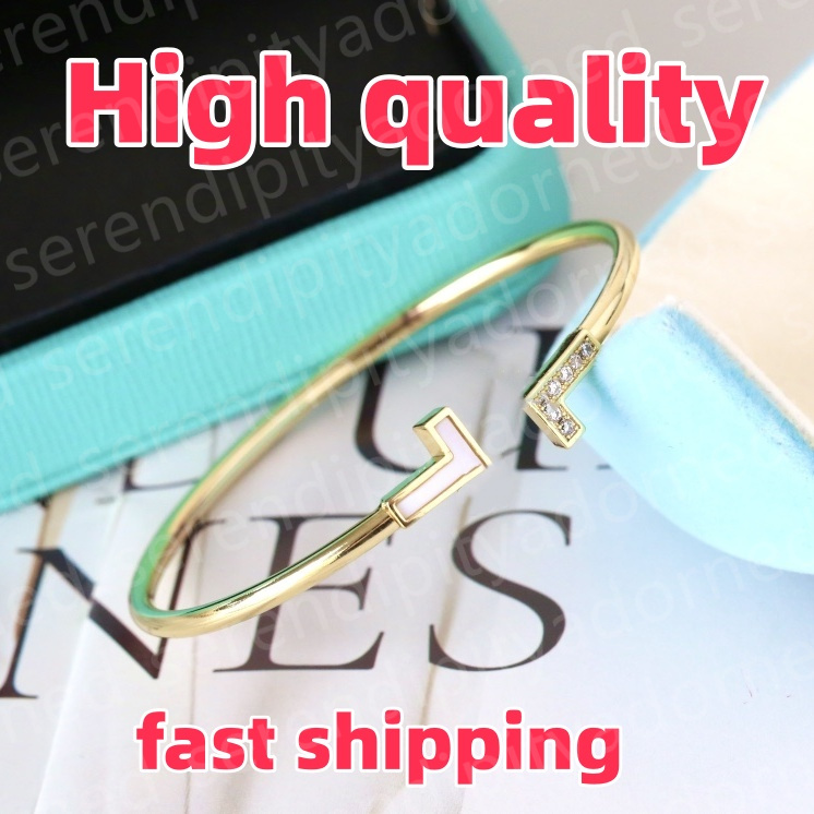 luxury jewelry women designer bracelet jewlery designer bangle gold bracelet women luxury bracelets for women designer tiffbracelets luxe bracelet double T