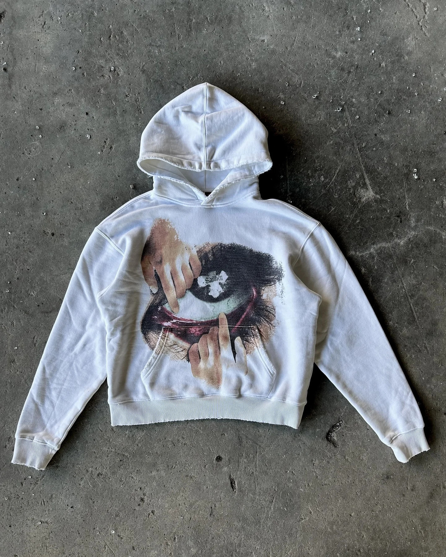 Autumn Winter Oversized Loose Hoodies for Men Y2K Vintage Big Eye Print Fashion Sweatshirts Hip Hop Streetwear Women Clothing 250625