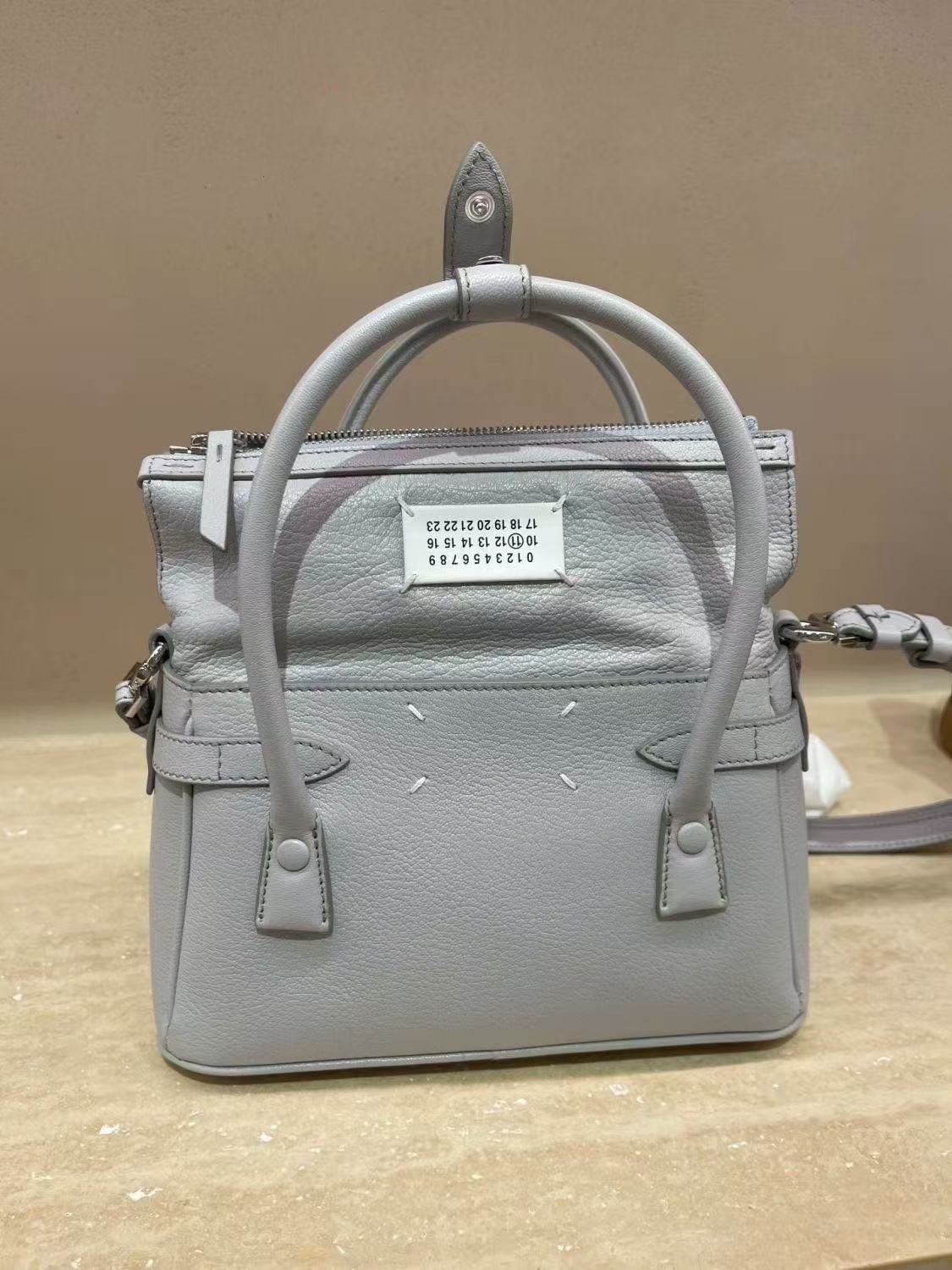 MM6 niche design Majira shoulder women 5AC cowhide handbag crossbody shell bag Multifunctional backpacks Commuting bag genuine leather for leisure