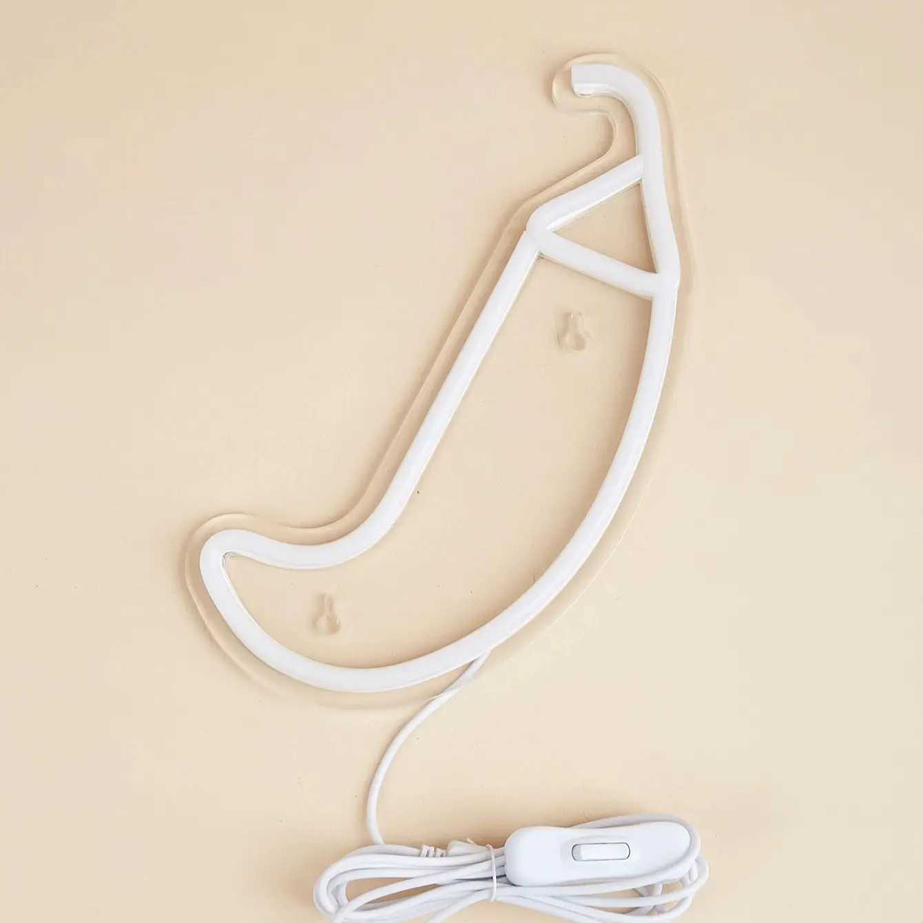 Chi-buy LED Neon Chilli Plant USB Powered Neon Signs Night Light 3D Wall Art Game Room Bedroom Living Room Decor Lamp Signs XJ250626