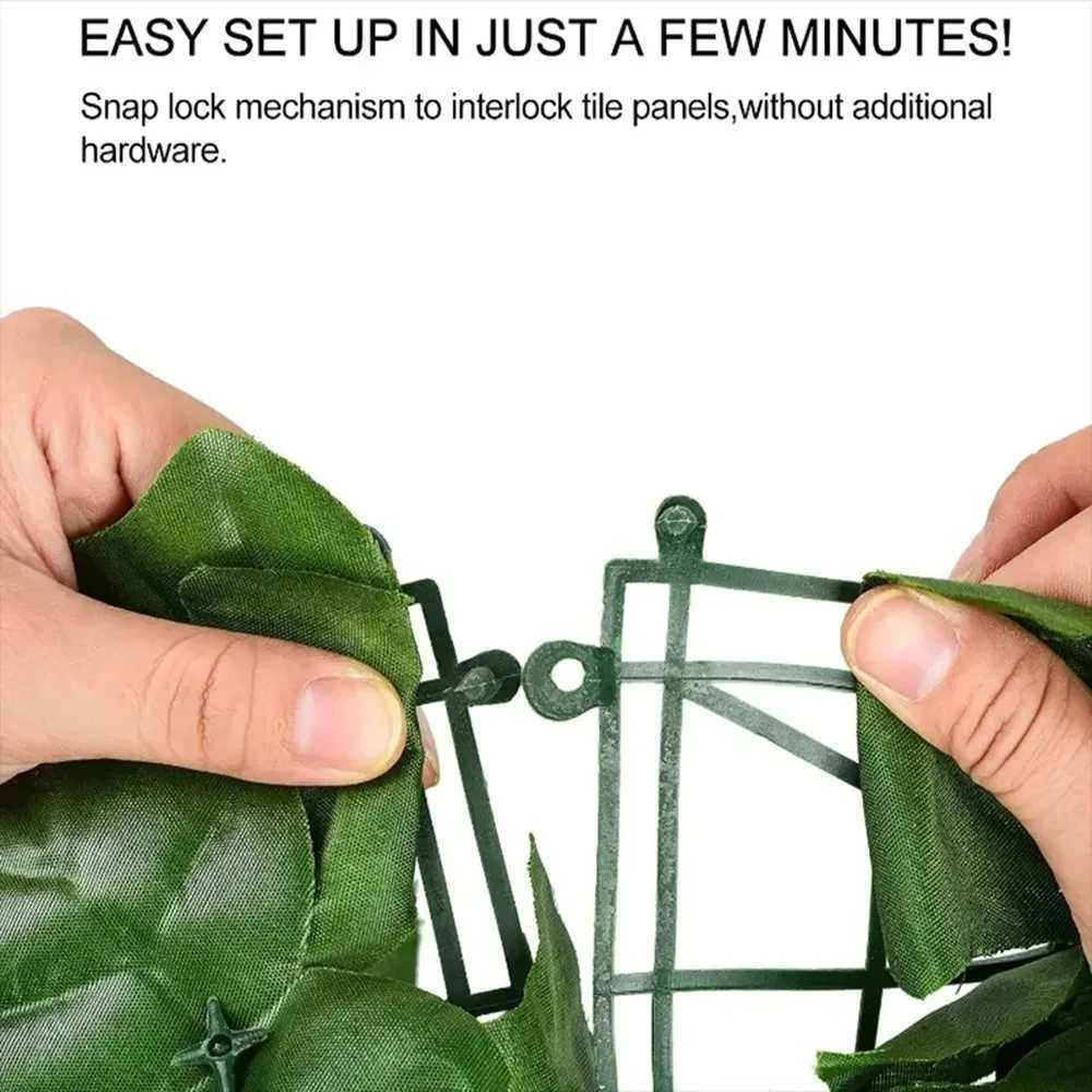 1M/3M Artificial Green Leaf Fence Panels Faux Privacy Fence Screen For Home Outdoor Garden Balcony Decoration X250627