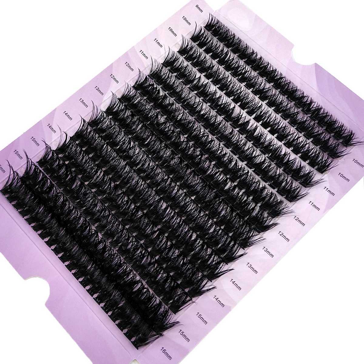 New 00D Mixed Tray 9-6mm Individual Lashes 3D Russia Volume Eye Lashes Soft Natural Lashes Mink Lash Cluster False Eyelash W250627