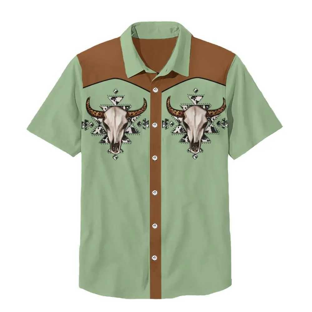 Summer Mens Shirt Outdoor Casual Short Sleeve Hawaiian Shirts For Men Fashion Oversized Clothing Button Cardigan Lapel Tops W250627