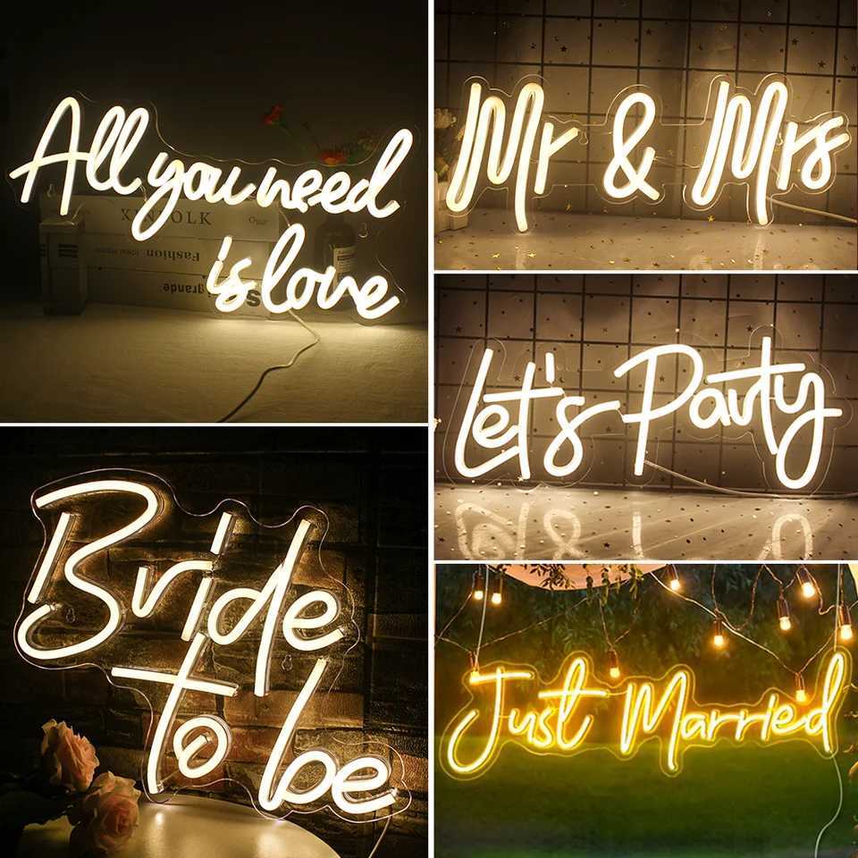 All You Need is Love Neon Sign Custom LED Light Bedroom Wedding Party for Decoration Wall Hanging Neon Art Decor Night Lights XJ250626