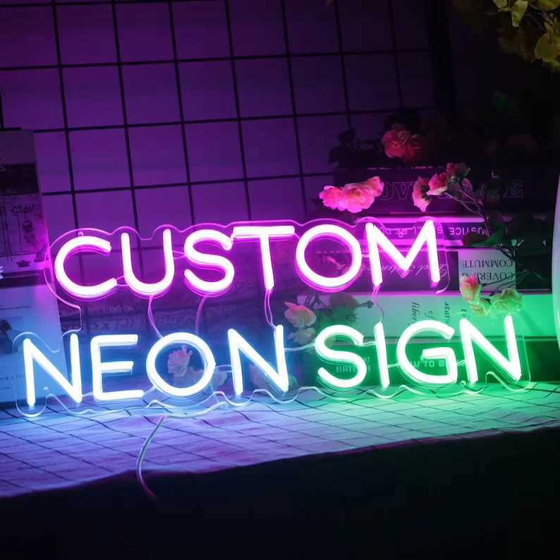 Free Shipping Manufacturer Illuminated Light Lighting Signage LED Neon Acrylic Signs for Decoration XJ250626