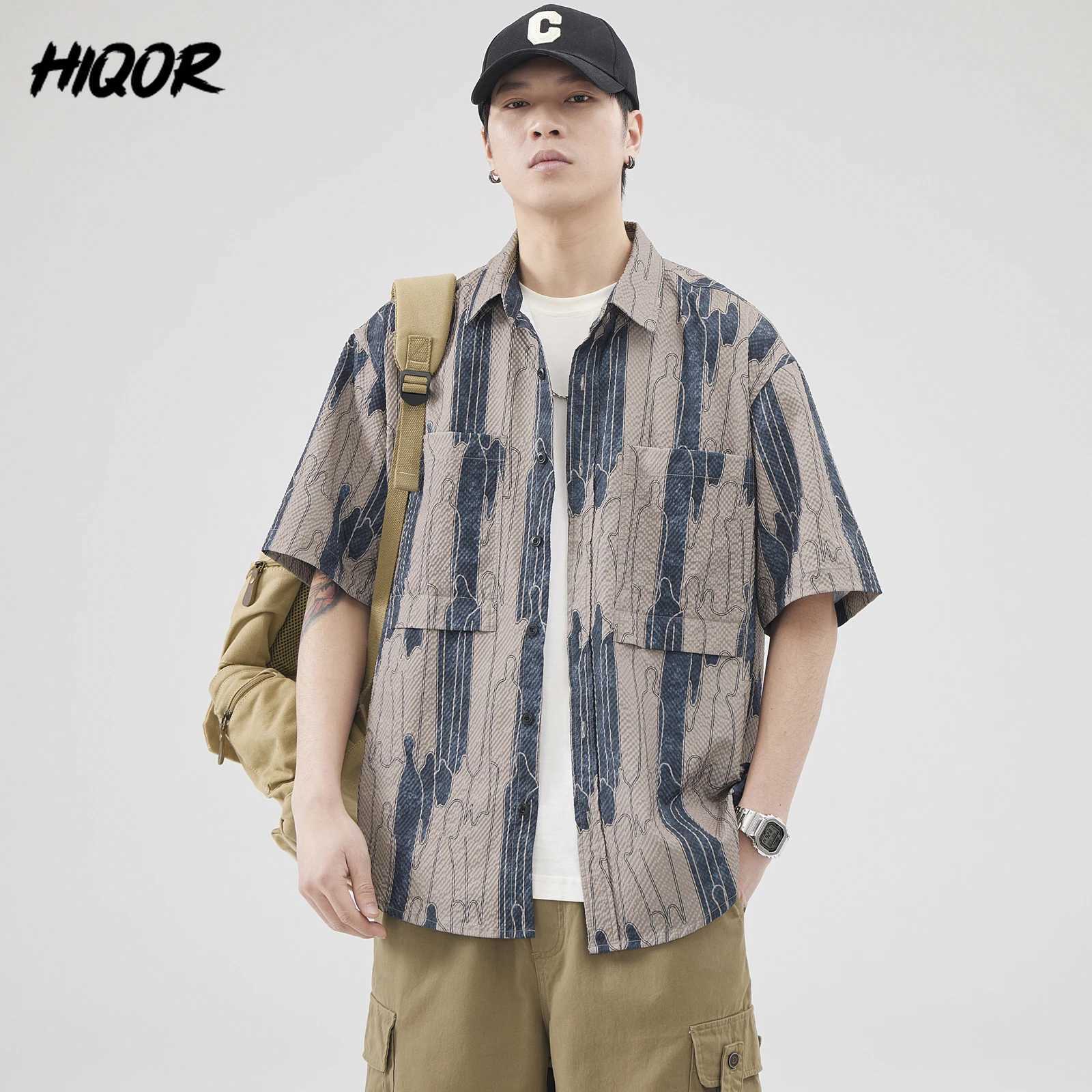 Mens Cardigan Hawaiian Beach Party Fashionable Casual Men Short-sleeved Shirt Summer New Daily Comfort Loose Fit Male Shirts W250627