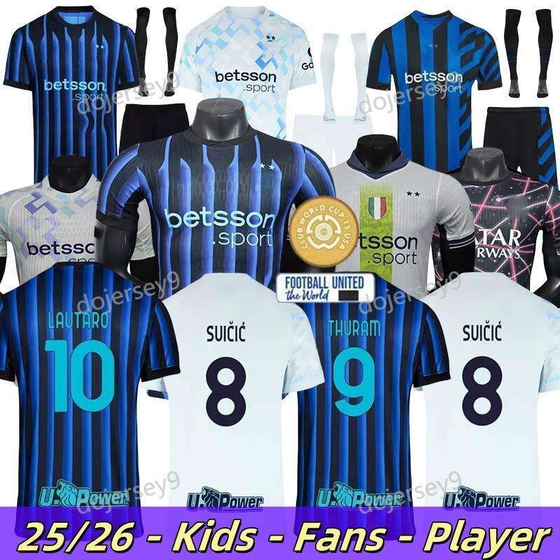 25 26 milans BASTONI DIMARCO soccer jersey CALHANOGLU Inter 2024 2025 2026 BARELLA INTERS THURAM PAVARD LAUTARO ANNIVERSARY FRATTESI Special shirt Men kit Kids