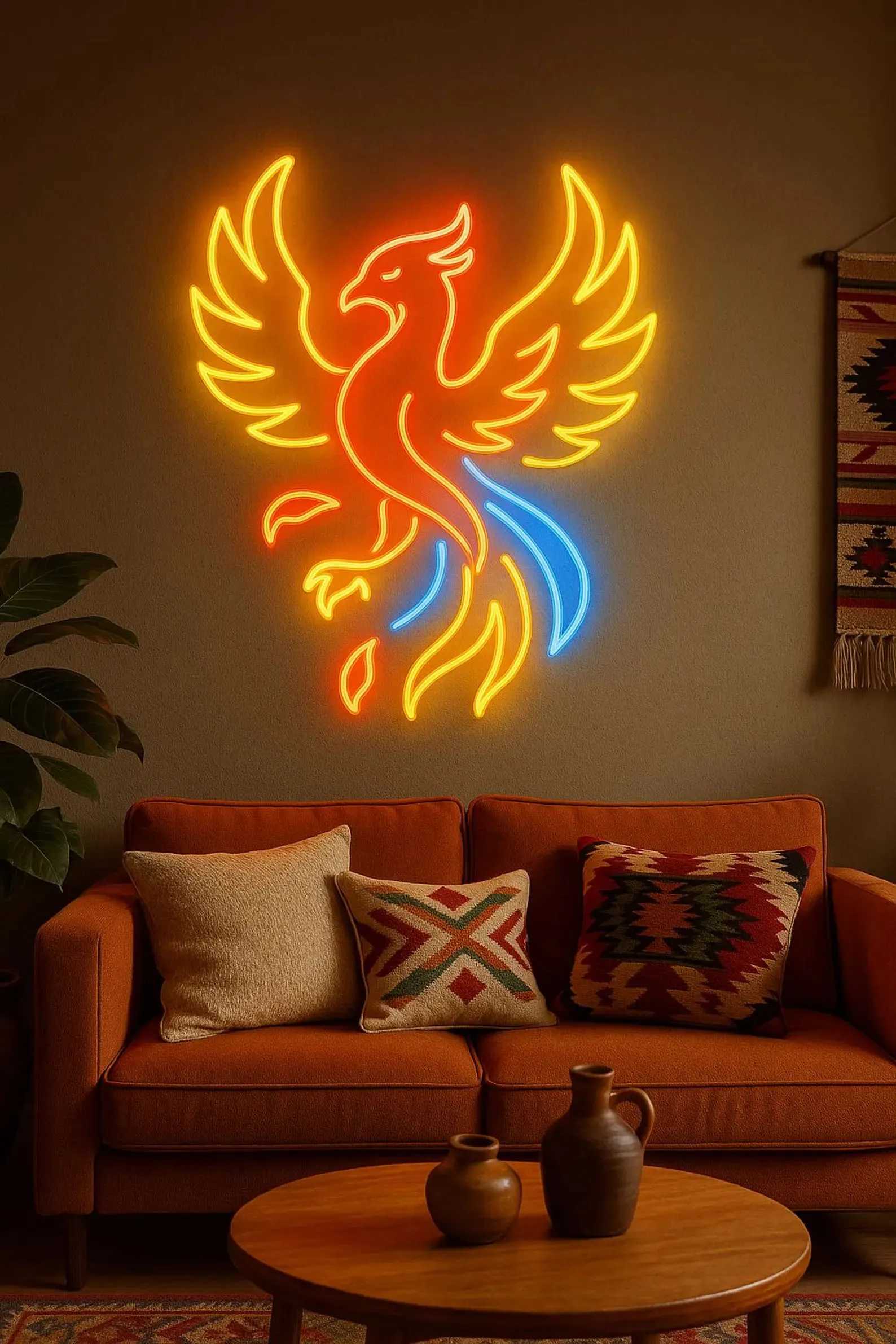Phoenix Neon SignLegendary Immortal Bird Neon Sign. Bird LED Decor. Mythology Led DecorGift for KidsXJ250626