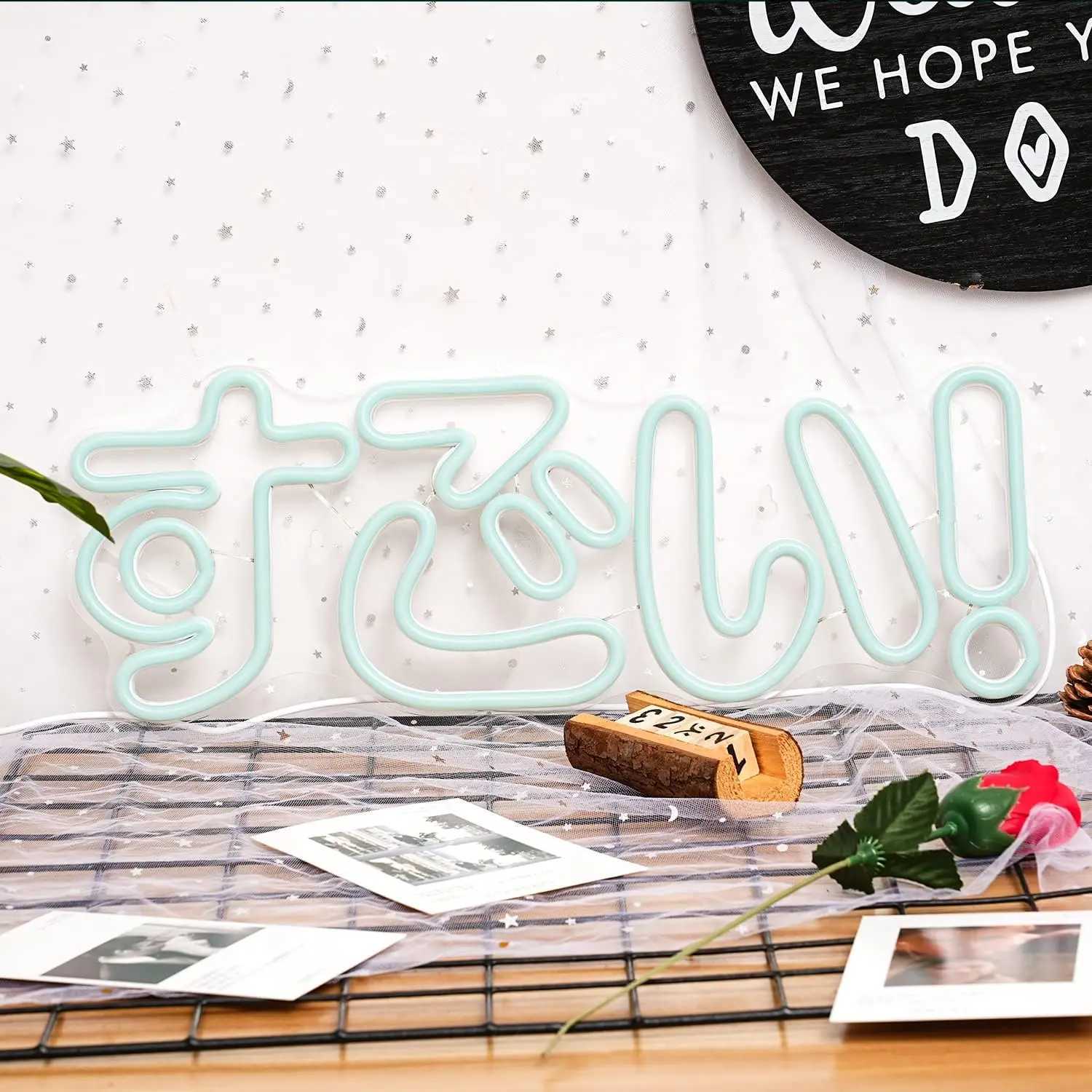 Terrific Neon Sign LED Japanese Neon Sign Ice Blue for Wall Decoration Neon Wall Decor Party Room Club Birthday Halloween Gift XJ250626