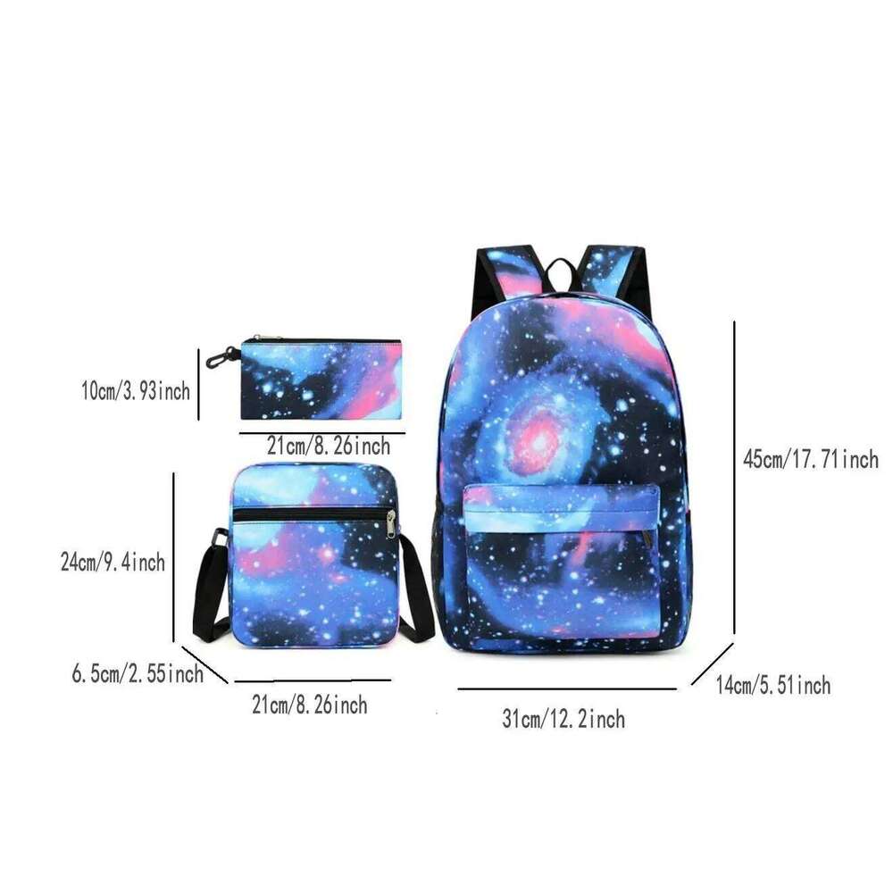 Sports Lilo Kids Backpack Cartoon Print Pencil Case Boy Girl Shoulder Bag Children School Bags