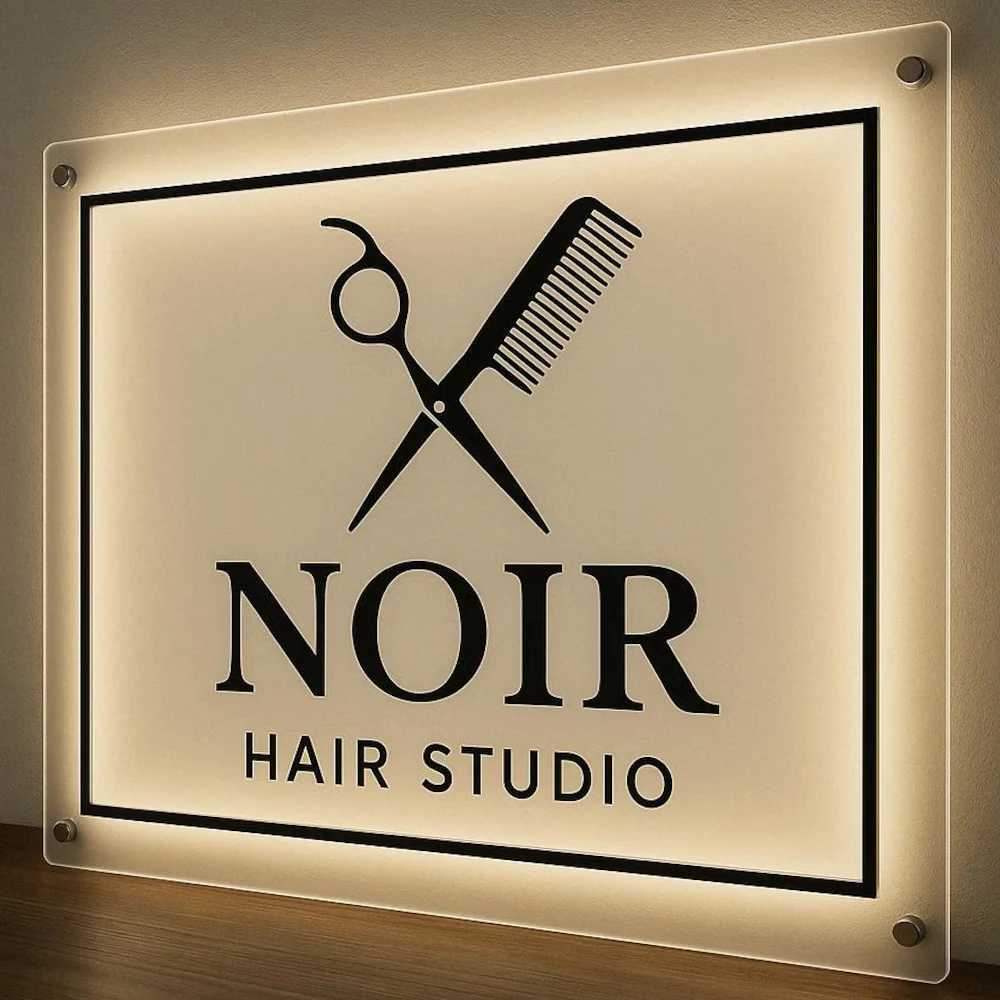 Custom Acrylic Sign Business Sign Neon Personalized Floating Metal Acrylic LED Backlit Illuminated Business Signs for ShopXJ250626