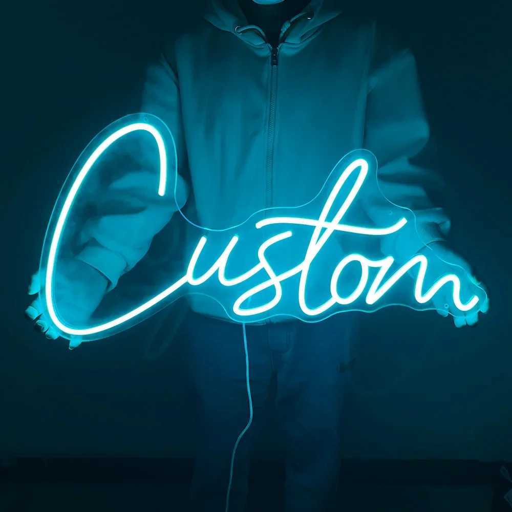 Custom Neon Sign Kids Name Neon Signs Acrylic Birthday Personalized LED Lights Gifts Family Home Wedding Wall Decor XJ250626