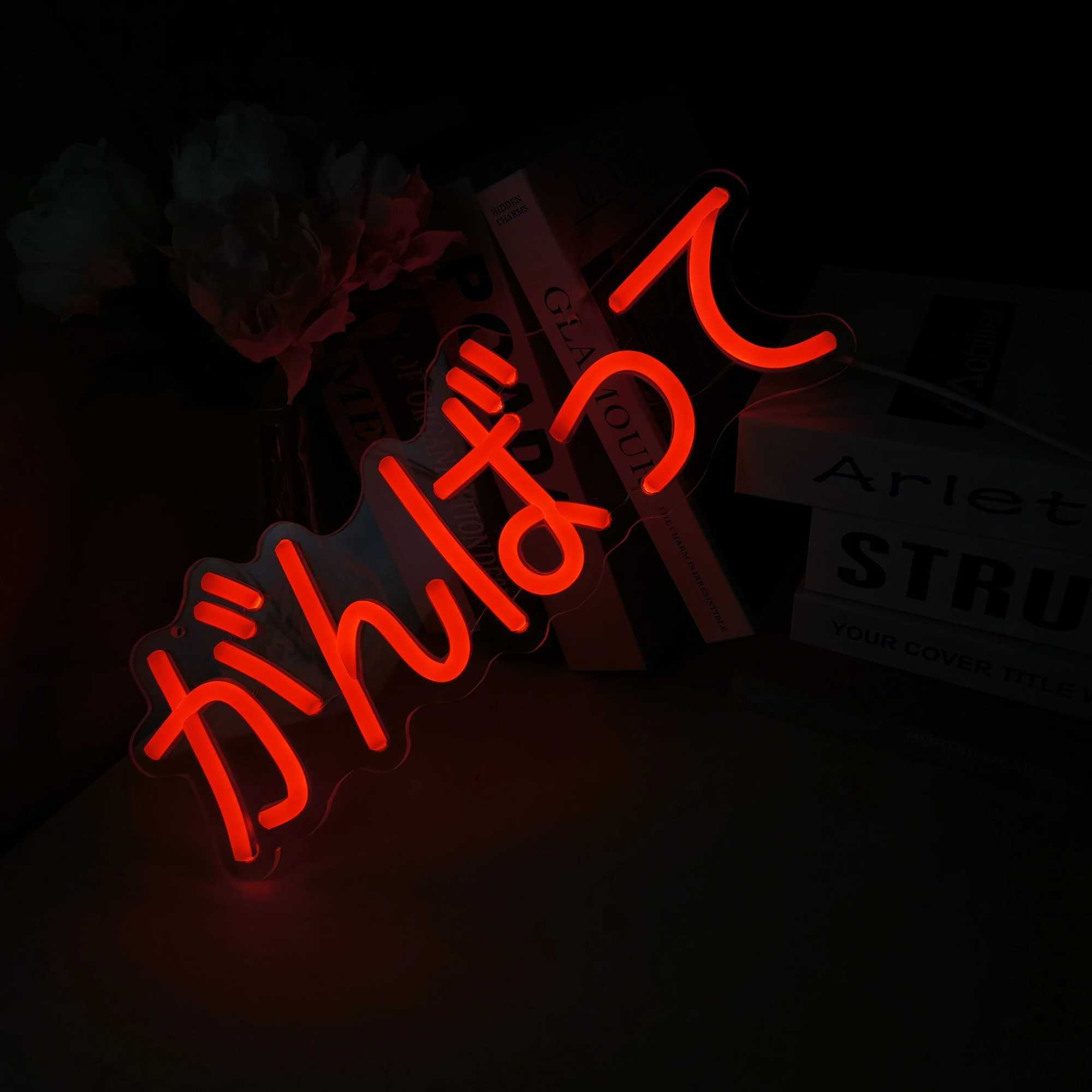 Japanese LED Neon Light SignCute Anime Light Up Wall Decor Sign Teenager Girls Bedroom Gift Birthday Party GiftsXJ250626