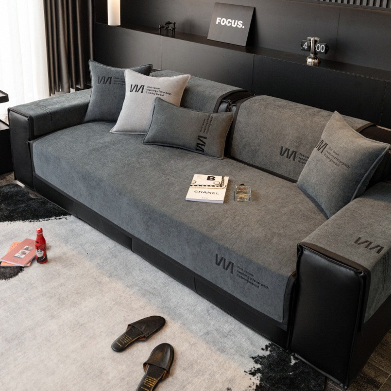 Light Luxury Style Sofa All-Season Nordic Simple Modern Seat Cushion Non-Slip Cover Cloth