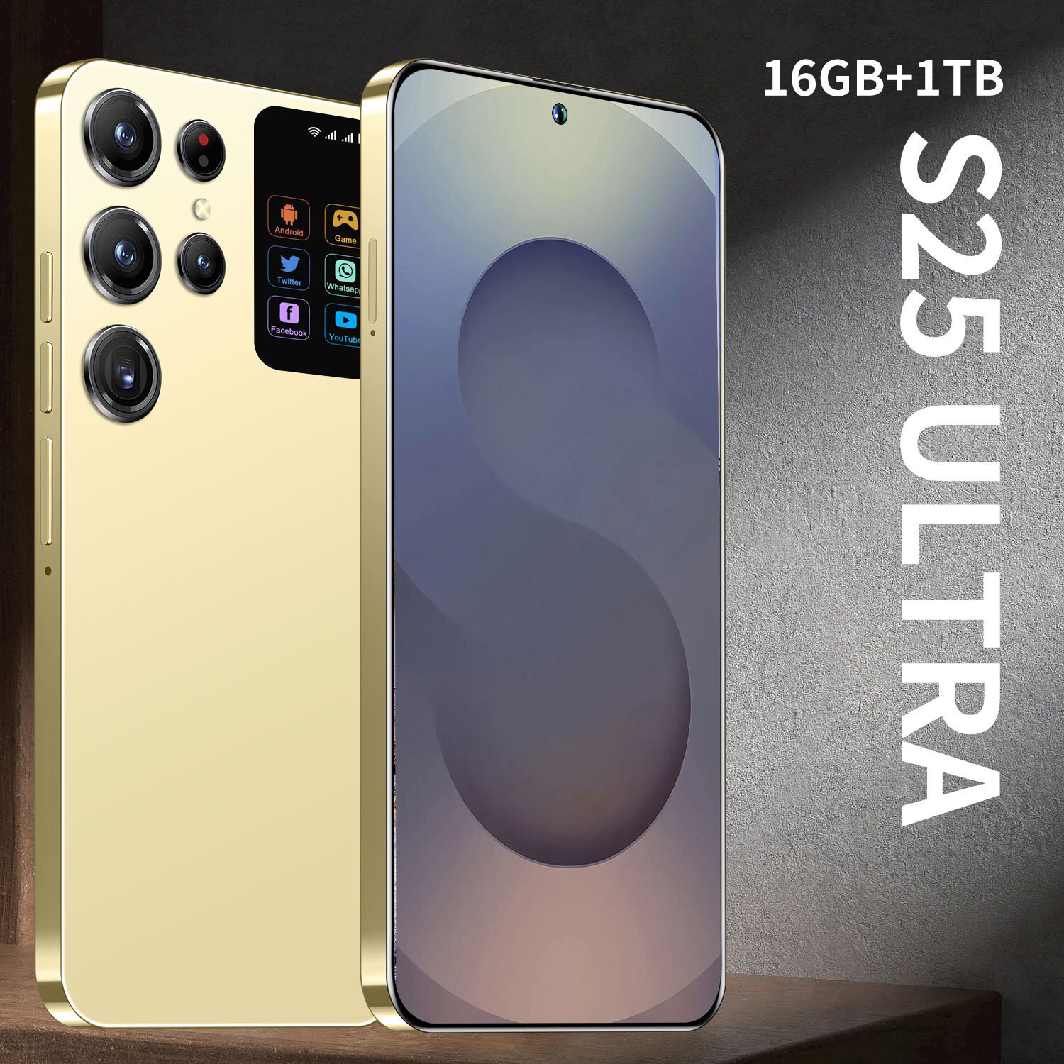 S25 Ultra phone 5G smartphone 16GB+1TB Cell Phones Unlock Touch Screen Phone Androids Camera Telephone HD Display Face Recognition