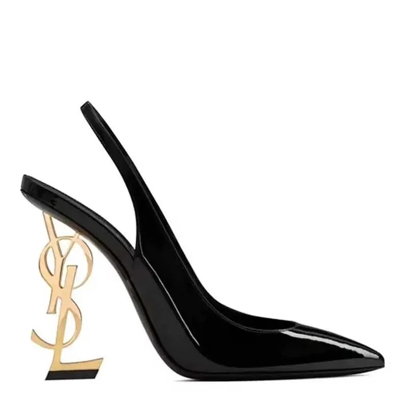 2025 Hot New Dress Shoes Free Shipping Classic Designer Shoes for Women Stiletto Heel Black Gold High-heeled Sandals for Ladies Party Wedding Office