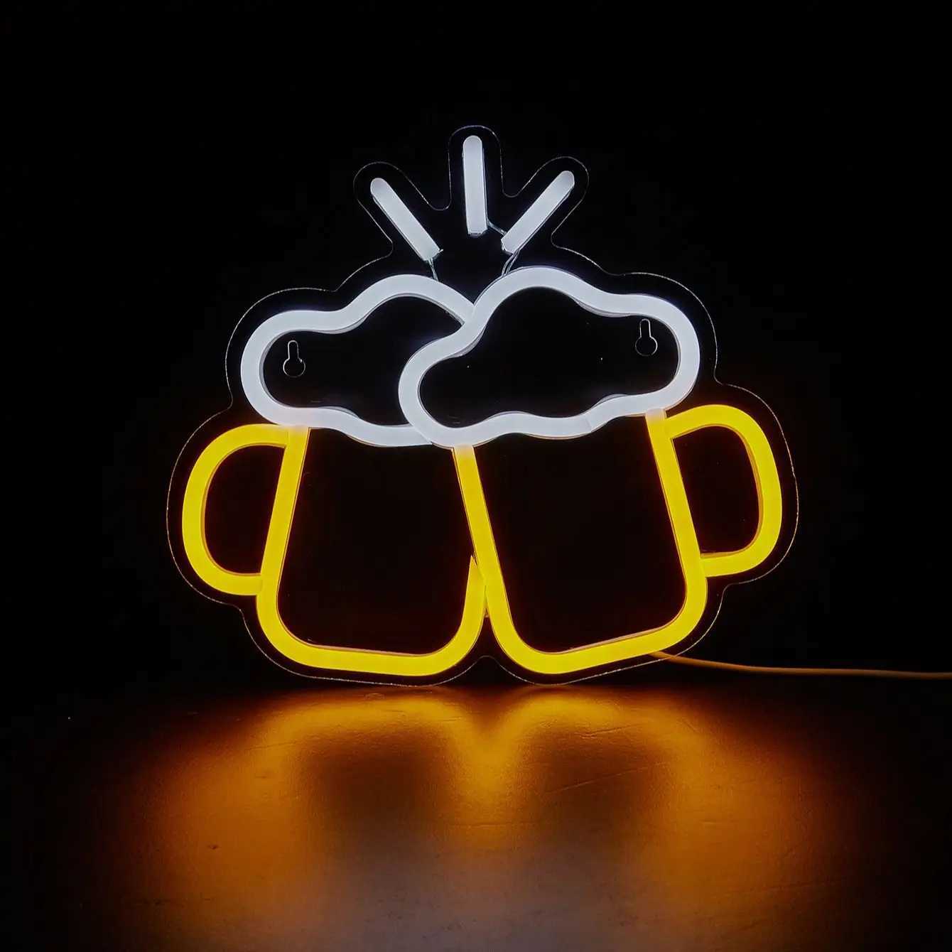 Chi-buy LED Neon Cheers USB Powered Neon Signs Night Light 3D Wall Art Bar Decor Lamp SignsXJ250626