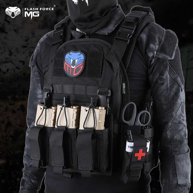 MGFLASHFORCE Tactical Vest Plate Carrier Hunting Vest Molle Airsoft Combat Vest for Men XJ250627
