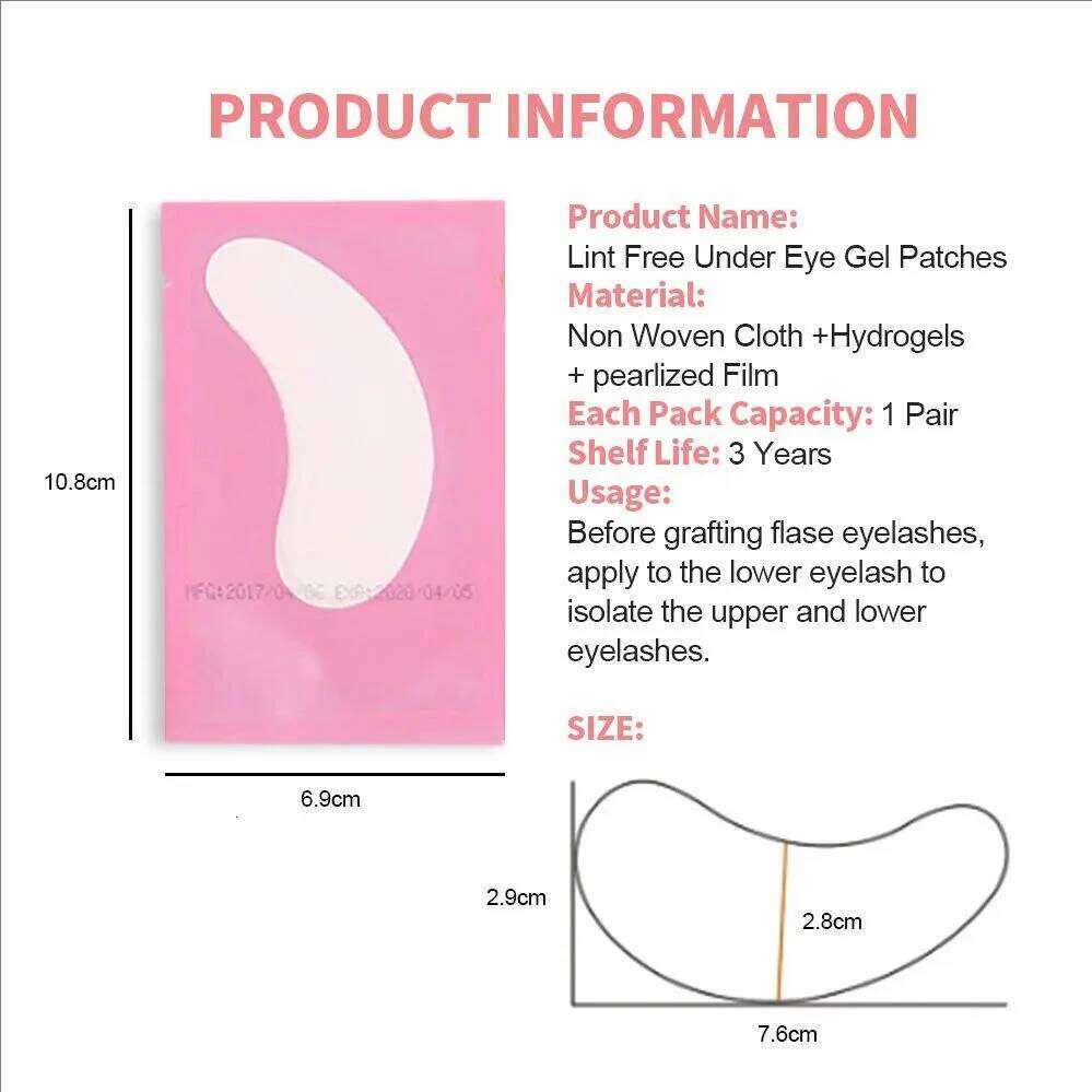 Wrinkles MJ 100pairs eye eyelash under eyelashes fake lashes stickers lash extension supplies patches free shipping