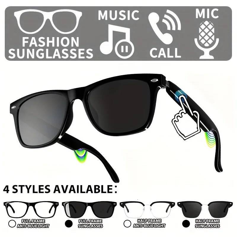 New Smart Glasses With HIFI Sound Quality, Music Playback, Suitable For Hiking, Outdoor Activities, Gifts .