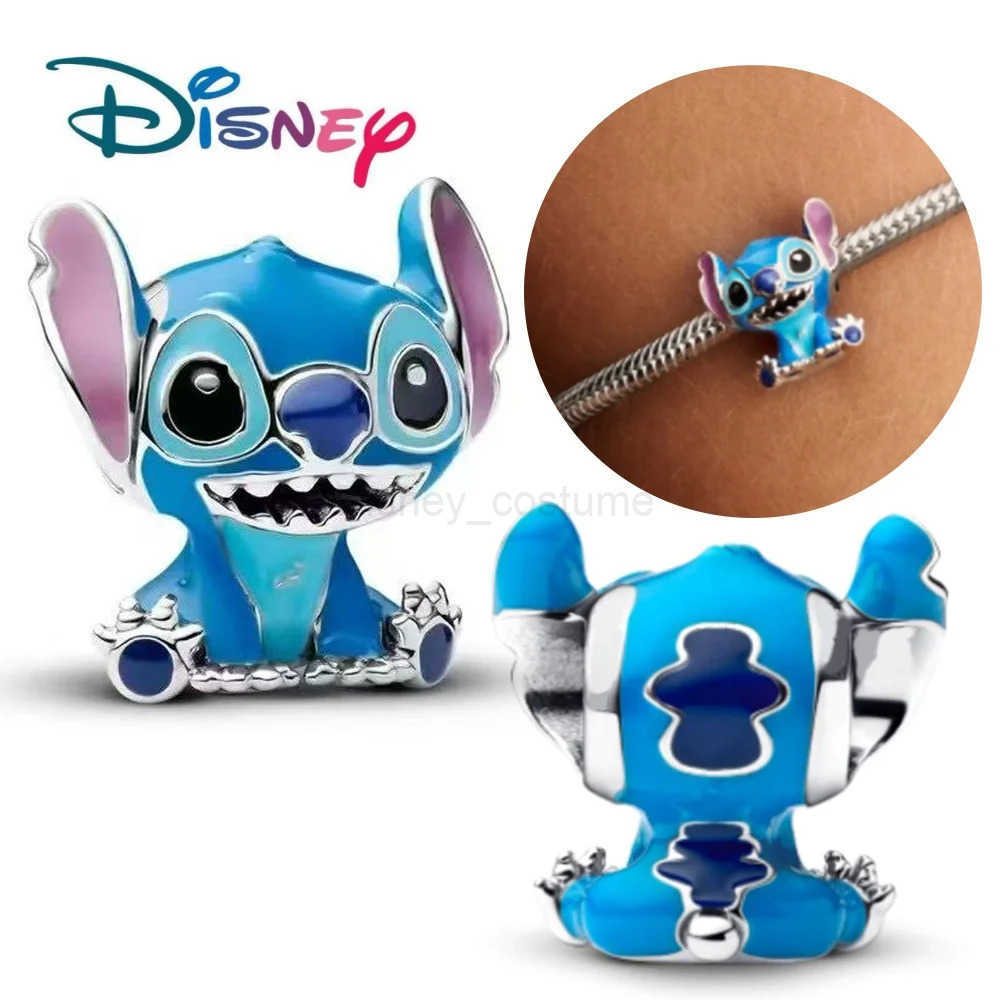Disney s Popular Cartoon Stitch And Angel Charm Beads Suitable For Female DIY BraceletsSymbolizing Friendship Pendant Gifts X250627