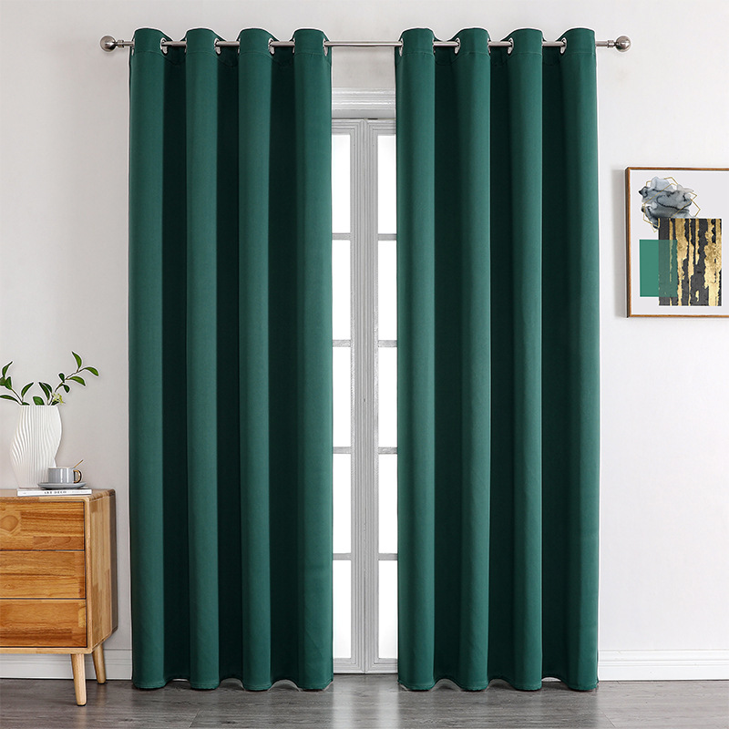 A926 Cross-border special supply of foreign trade high-precision full blackout matte cloth finished curtains wholesale curtain
