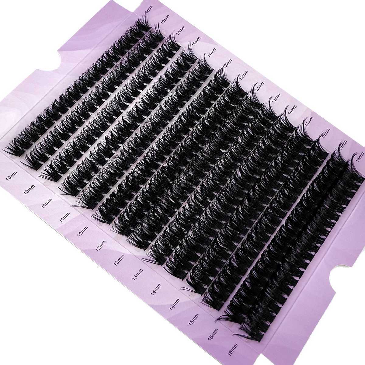 New 00D Mixed Tray 9-6mm Individual Lashes 3D Russia Volume Eye Lashes Soft Natural Lashes Mink Lash Cluster False Eyelash W250627