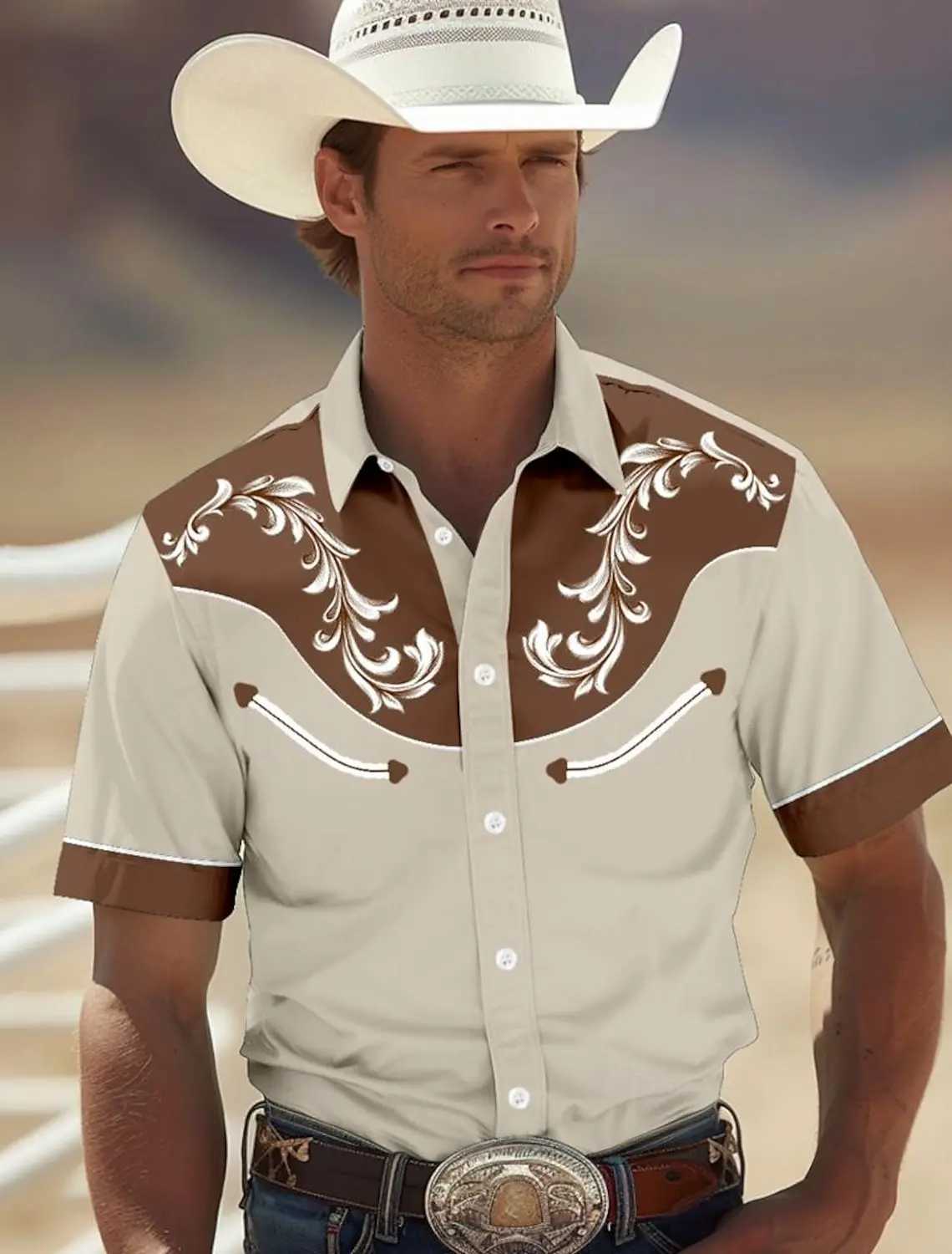 Floral Western Style Tribal Hawaiian Shirts 3D Print Mens Summer Loose Beach Oversize Short-sleeved Top Mens Shirts For Boys W250627