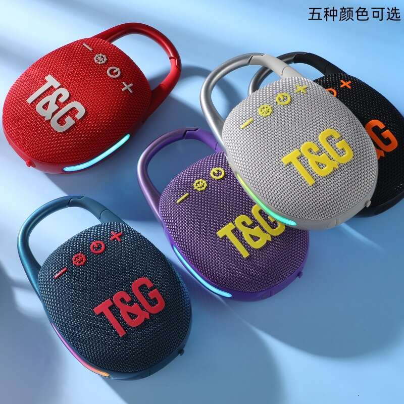 New TG447 Bluetooth Outdoor Mini Hiking Desktop Portable Wireless LED Light Subwoofer Gift Speaker