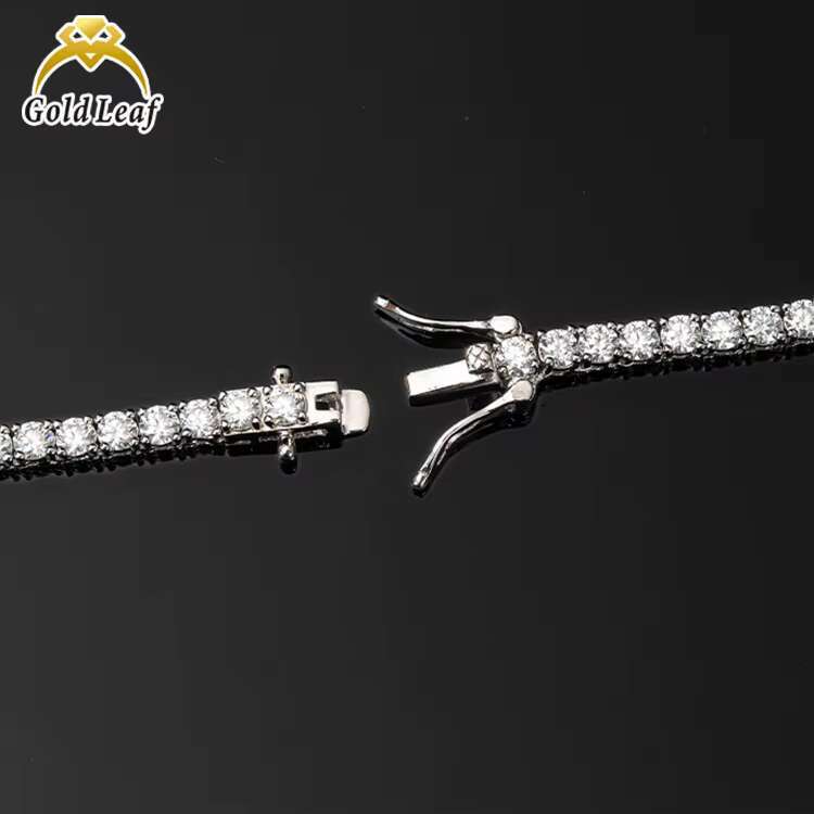 Lab Grown Diamond Tennis Chain Necklace Bracelet CVD IGI Certified Vvs Iced Out 18k 14k 10k Solid Gold Diamond Chain