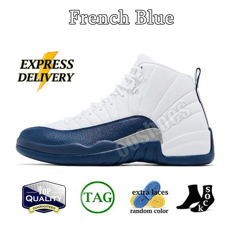 OG 12 Basketball Shoes 12s Designer Sneakers Flu Game French Blue Dark Grey AMM University Yellow Men Women XII Outdoor Sports Trainers With Size US13