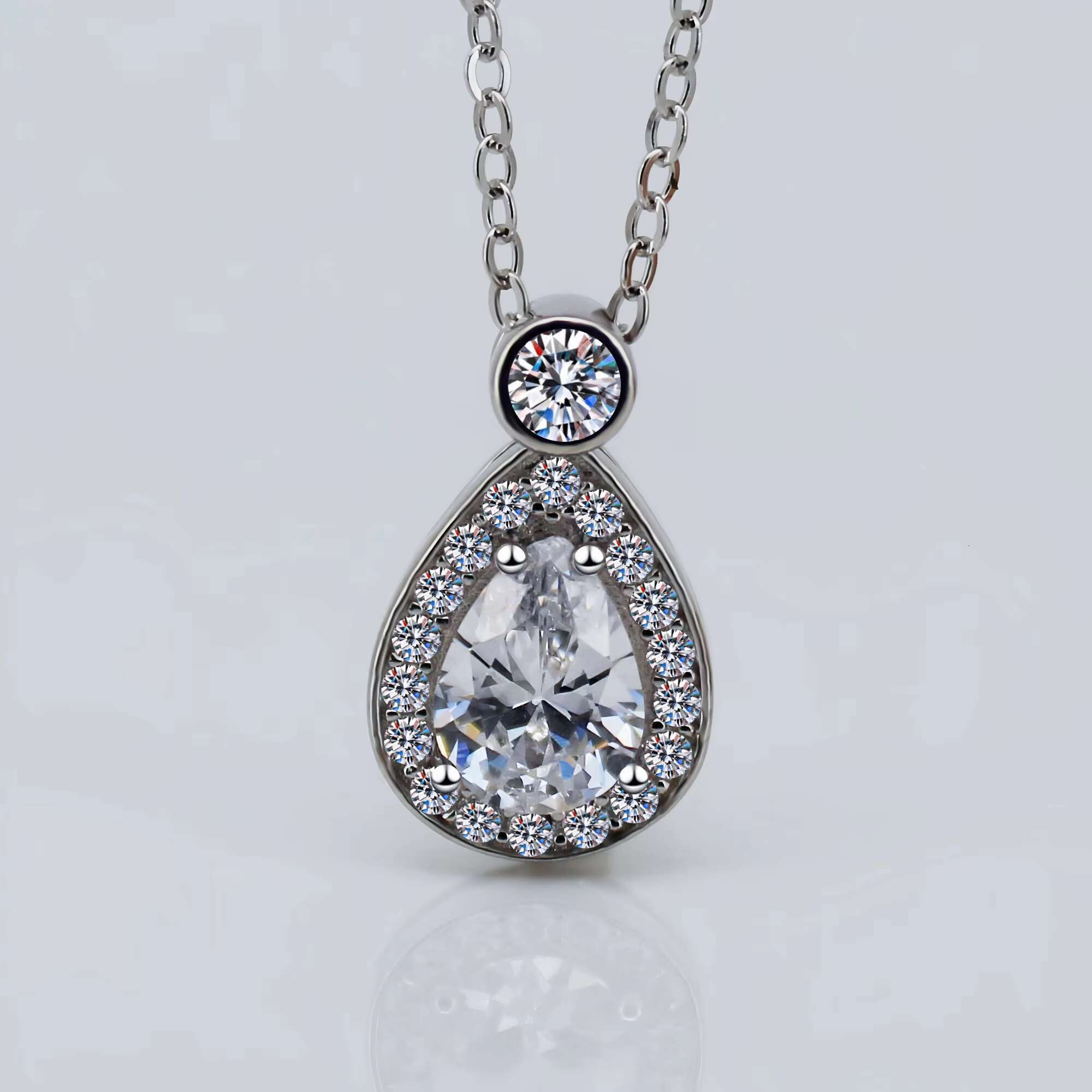 Moissanite Necklace for Women 1.25 Ct Moissanite Heart Necklace Birthday Gift for Wife Jewelry Gift for Mom