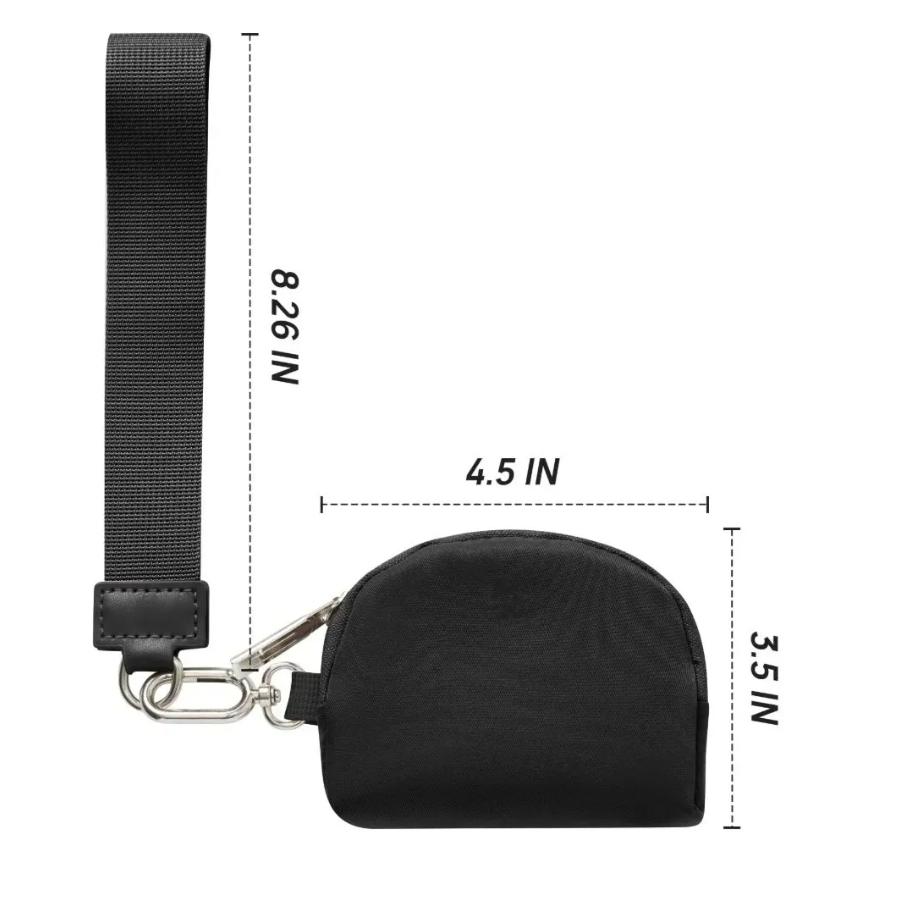 Yoga clutch keychain gym mini Designer purse with detachable zipper luluness lekey chain wristlet guard wallet portable pocket luluness Coin Card bag 