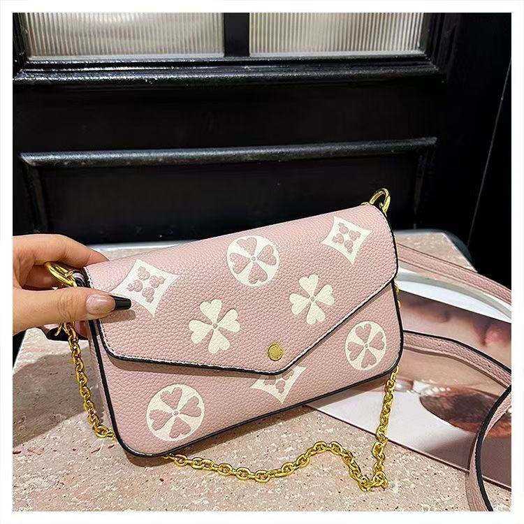 Designer Bags Fashion Shoulder Bags Underarm Bags Women's Bags Luxury Chain Leather Bags Hundreds Luxury Printed Leather Embossed Old Flower Bags