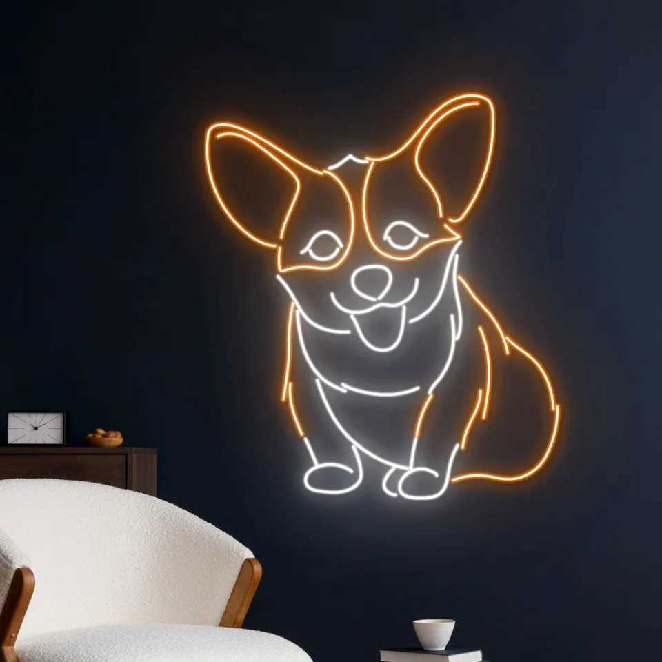 Ped Dog Neon Sign Animal Neon Pet Shop Art Neon Wall Decor Home Pub Bar Decor Kid Room Decor XJ250626