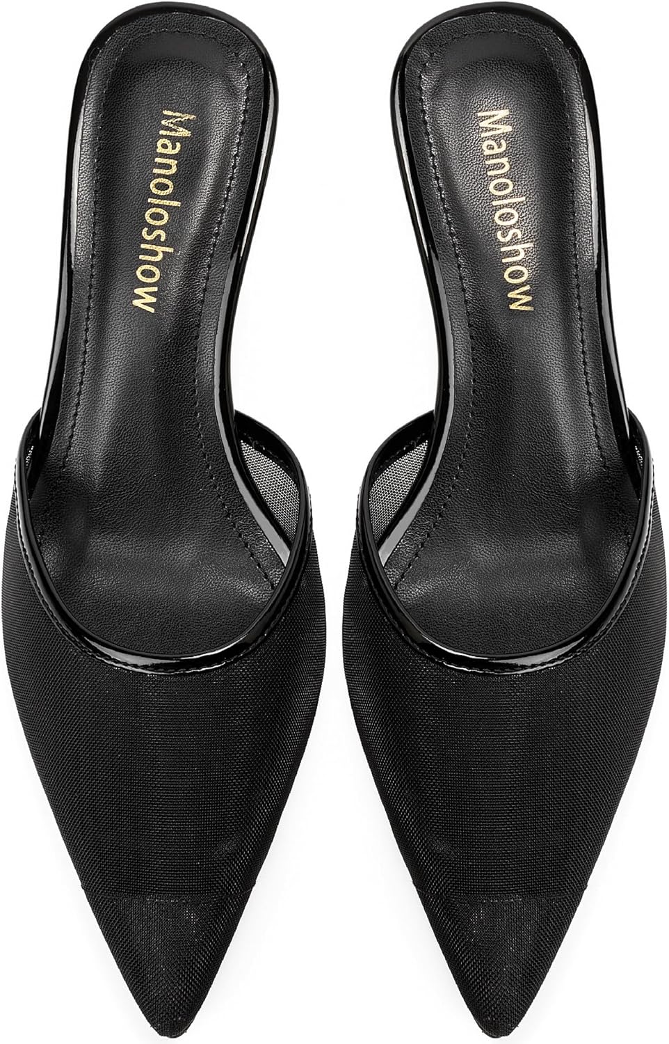 Lanjia Mesh Backless Mules Pumps Comfy Slippers Evening Dress Sandals Pointed Toe Women Shoes Detail In Heels Af A C