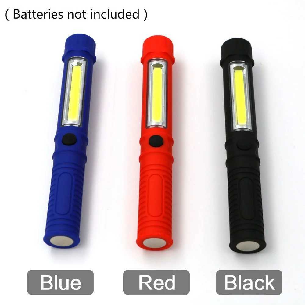 Multifunction COB LED Mini Pen Light Work Inspection LED Flashlight Stonego Torch Lamp With the Bottom Magnet and Clip W250701