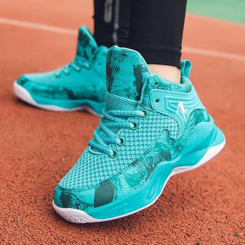 Hot Sale Brand Kids Basketball Shoes Outdoor Comfort Sports Shoes for Boys High Top Basketball Sneaker Boy Basket Trainer Shoes W250627
