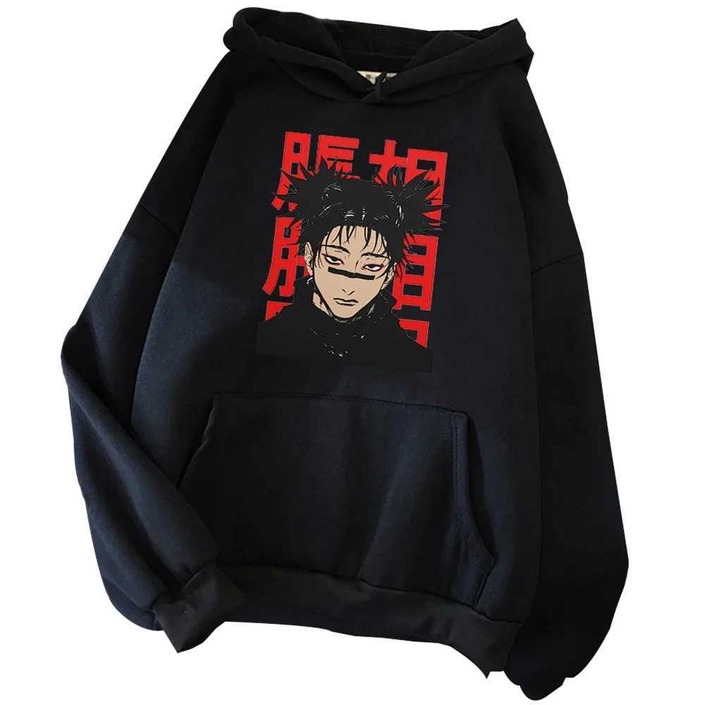 Jujutsu Kaisen Anime Mens and Womens Hooded Sportswear Street Clothing Printed Choso Long Sleeve Harajuku Style W250627