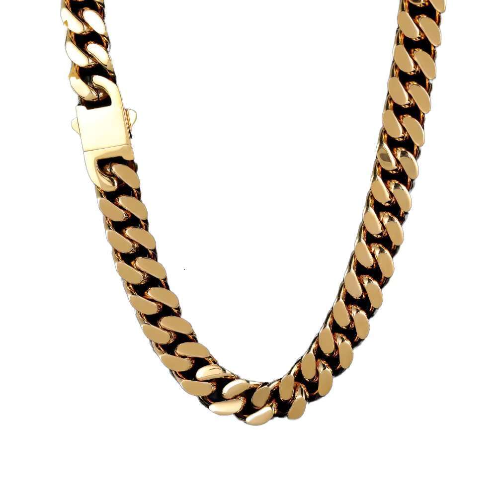 High-End S925 Silver Moissanite Smooth Cuban Chain for Men Europe US Cross-Border Trendy Fine Chains Necklace Customizable for