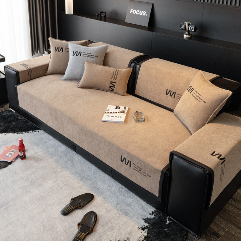 Light Luxury Style Sofa All-Season Nordic Simple Modern Seat Cushion Non-Slip Cover Cloth
