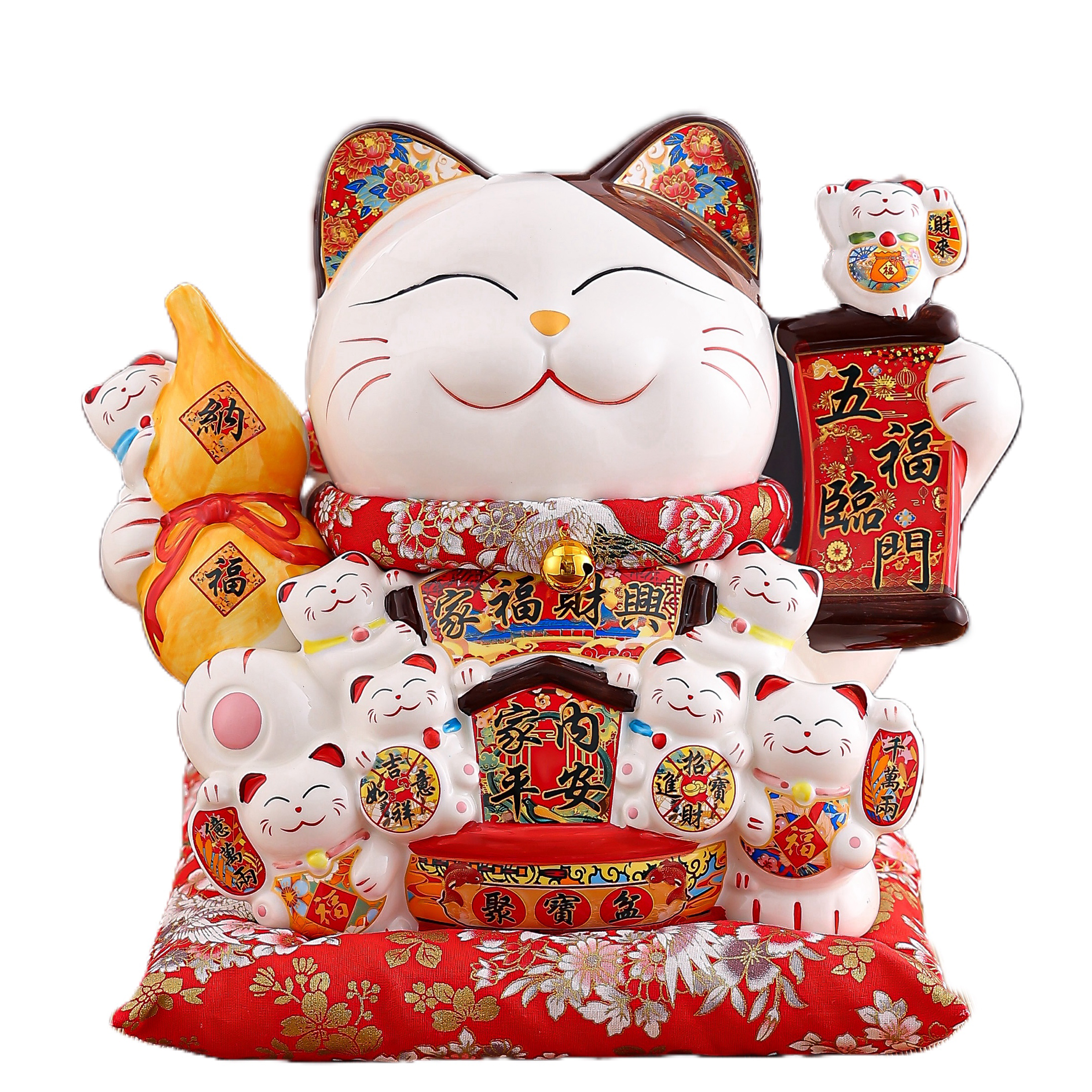 Handcrafted Porcelain Money Box by Zhaocaimao Perfect Accessory for Your Decorative Needs Ceramic Piggy Bank for Living Room - Home Decoration Store O