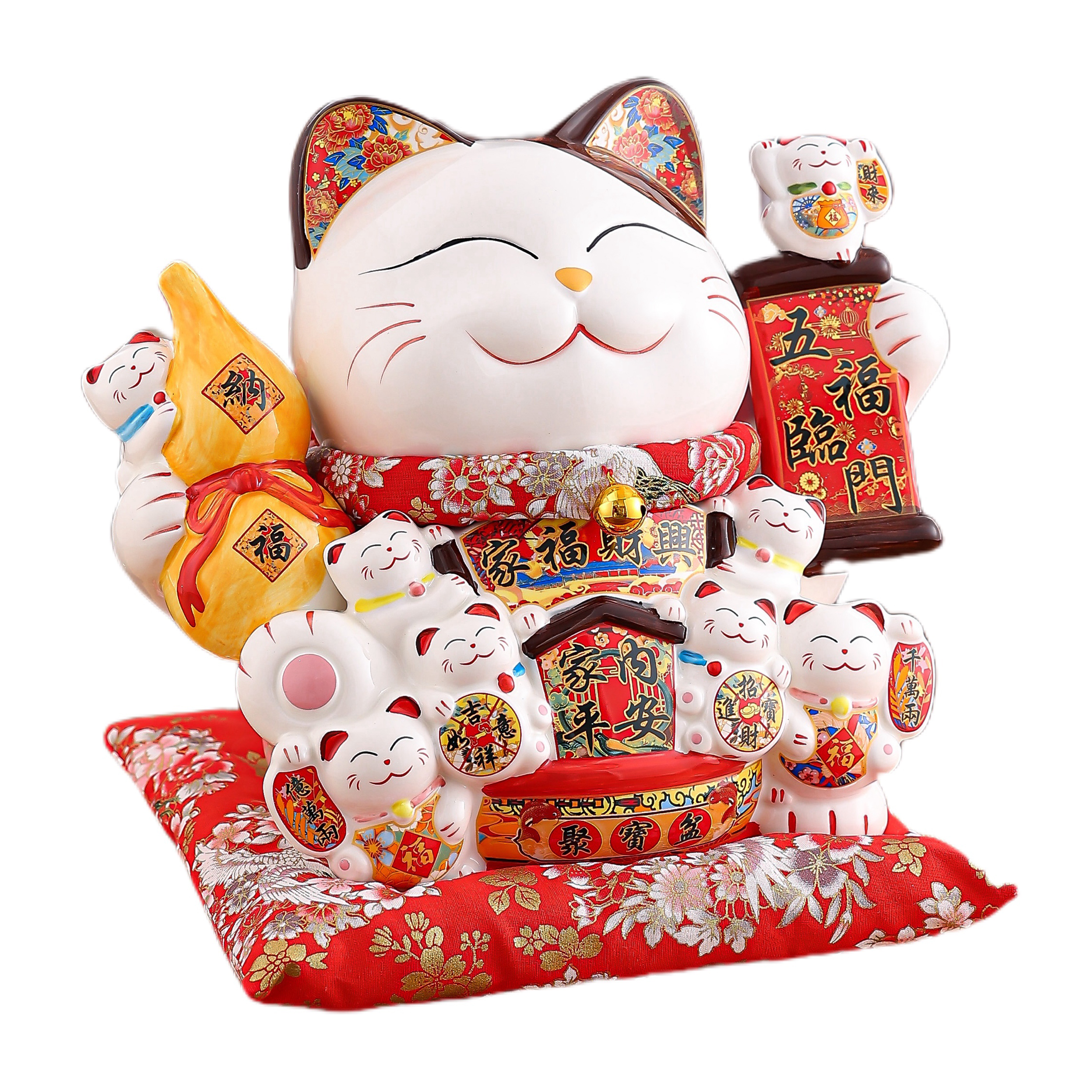 Handcrafted Porcelain Money Box by Zhaocaimao Perfect Accessory for Your Decorative Needs Ceramic Piggy Bank for Living Room - Home Decoration Store O