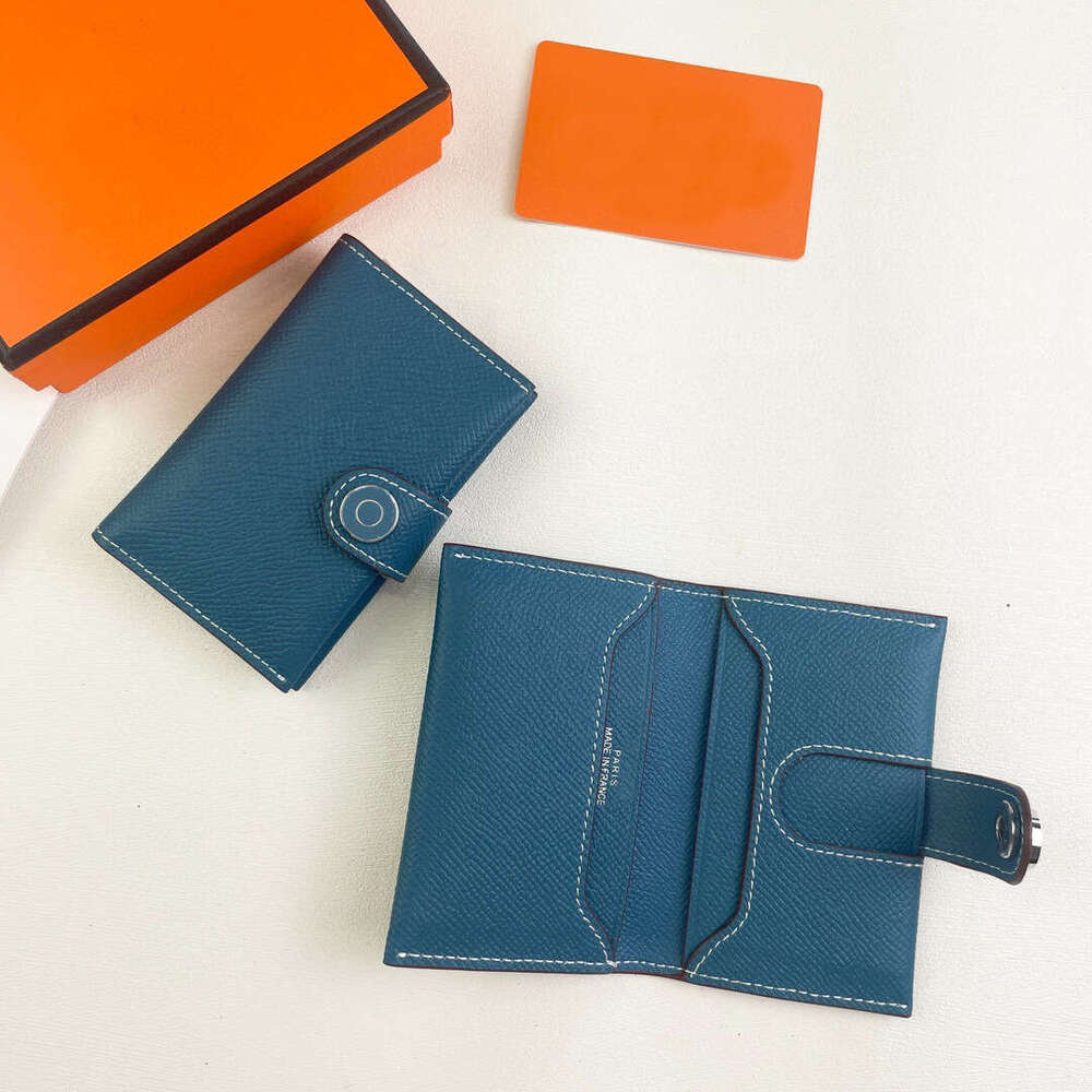 Elephant Gray EV Litchi Texture Compact Portable Practical Exquisite RMS Card Holder for Women wallet designer