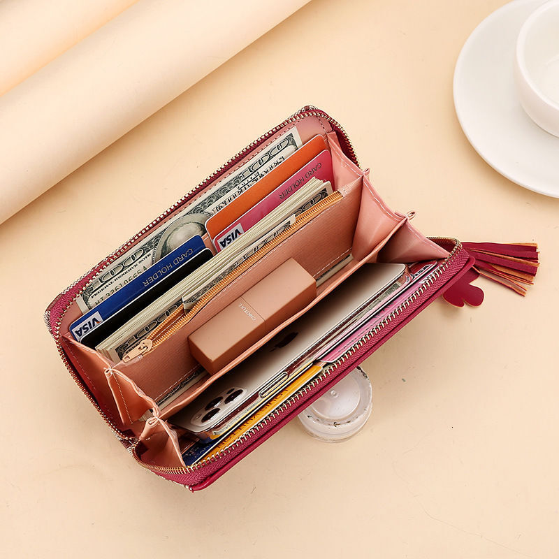 New Designer Wallet Luxury Wallet Wallet Women Uxury Wallet Modern Genuine Leather Faux Leather High Capacity Snap Magnetic Multicolor Coin Pocket Mul