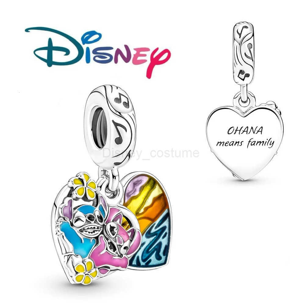 Disney s Popular Cartoon Stitch And Angel Charm Beads Suitable For Female DIY BraceletsSymbolizing Friendship Pendant Gifts X250627